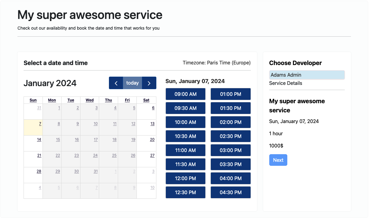 Appointment Request with Staff Member