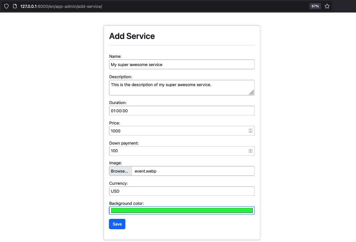 Creating Service